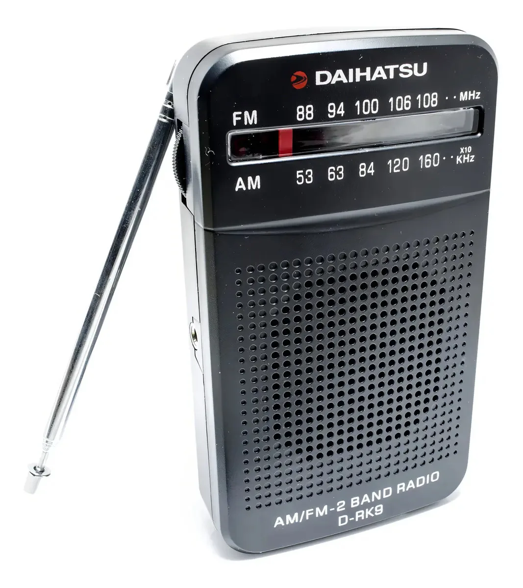 Rádio portátil AM/FM tipo quadra Daihatsu Drk9, bolso