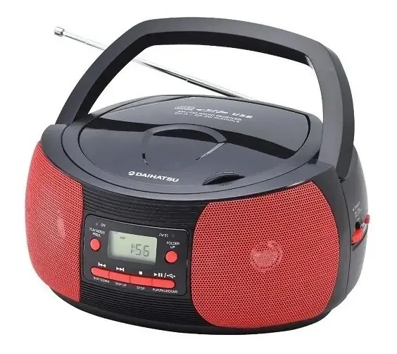 Leitor de rádio Daihatsu Cd Mp3 AM/FM D C120USB cor laranja
