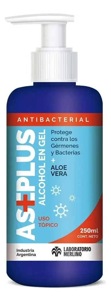 Gel de álcool ASEPLUS Álcool em gel com dispensador de 250 ml
