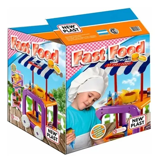 carrinho de fast food Plast Toy