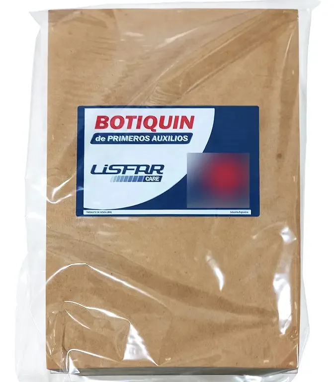 Lista de kits de primeiros socorros Wood X 38 Itens