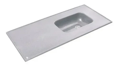 Bancada de mármore sintético Durafort Sacha Grey Kitchen 120x60cm