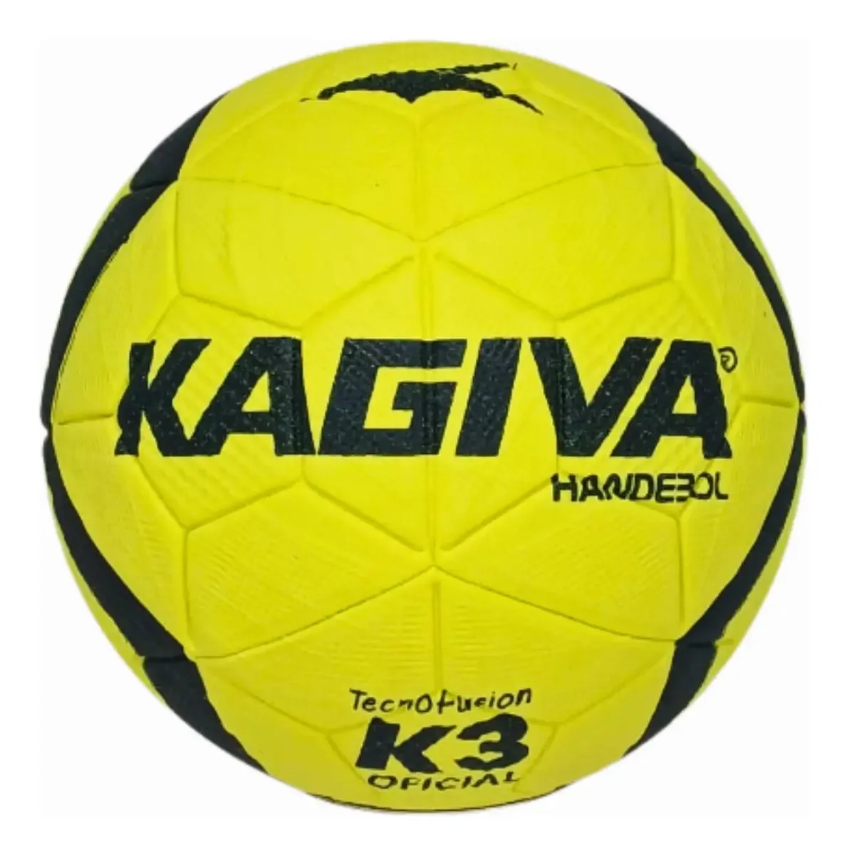 Bola Handebol Kagiva K3 Amarela Tamanho 3 PVC Costurada Circunf 54-56cm