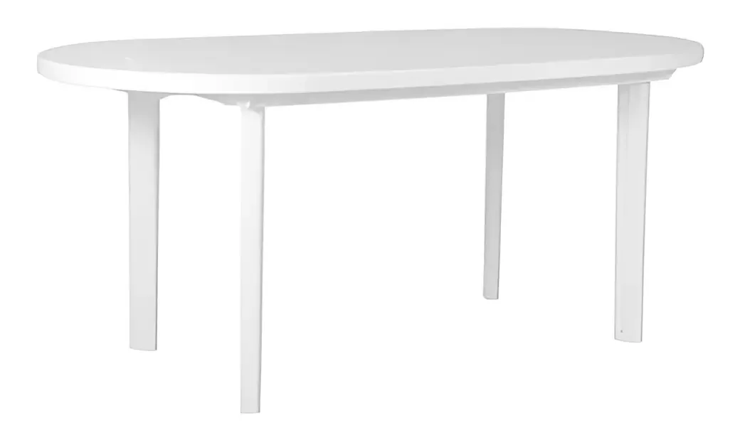 Mesa de jardim oval branca Cordoba Garden Life 1.70 Tio Musa