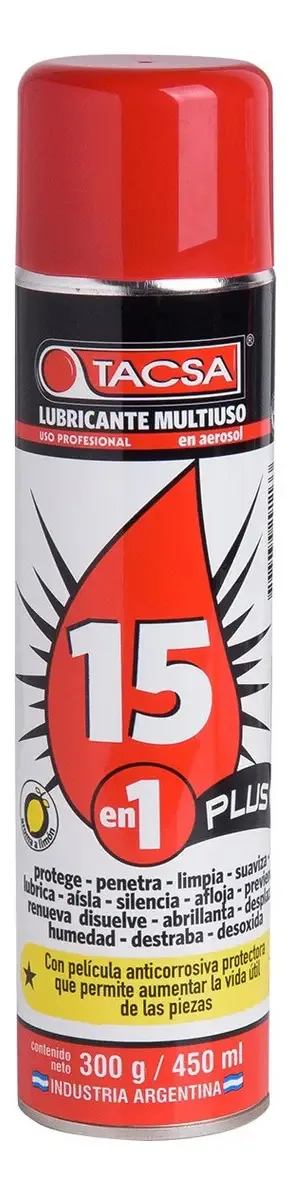Pacote de lubrificante 15 In 1 Plus Tacsa 450ml X24 P