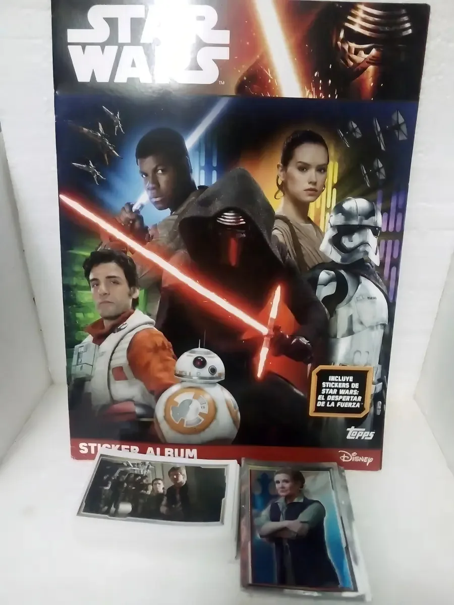 Álbum de Star Wars Force Awakening e pacote de lençóis