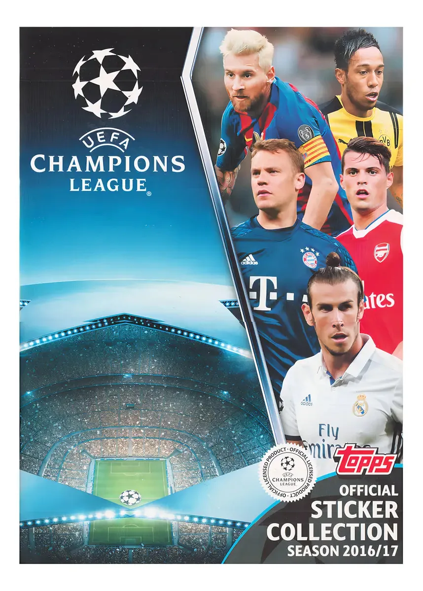 Álbum Completo UEFA Champions League 2016/17 Com 312 Figurinhas Topps