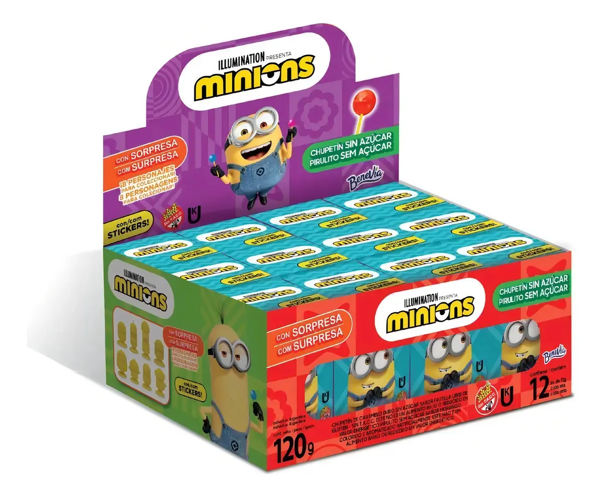 Pirulito Toy Box Minions 10g