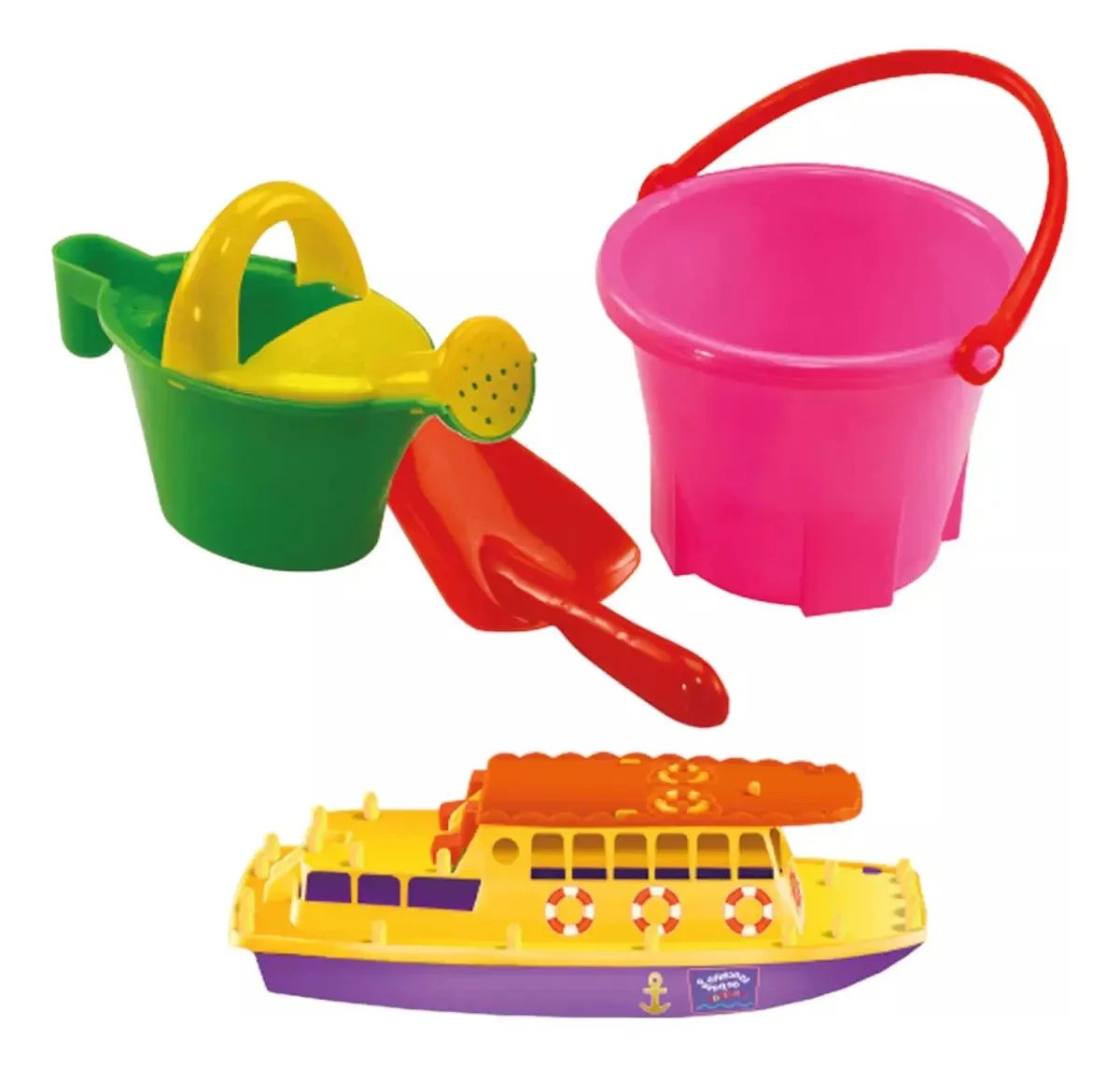 Jogo de praia Balde Access Shovel Rake And Boat no Mac