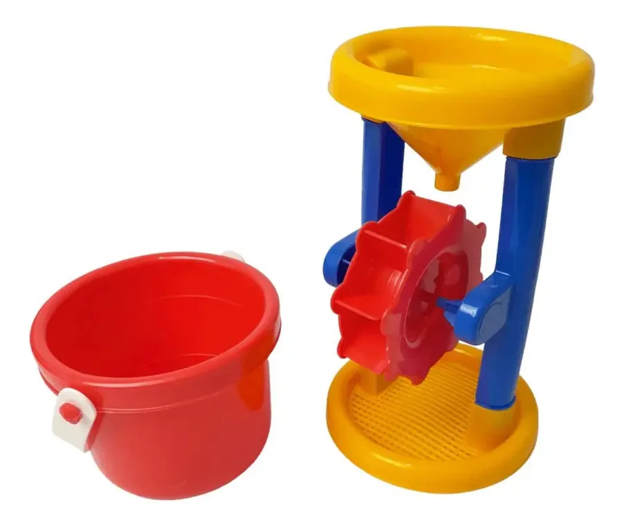 Conjunto de praia My Sky Blue Bucket, Grinder, Shovel and Rake
