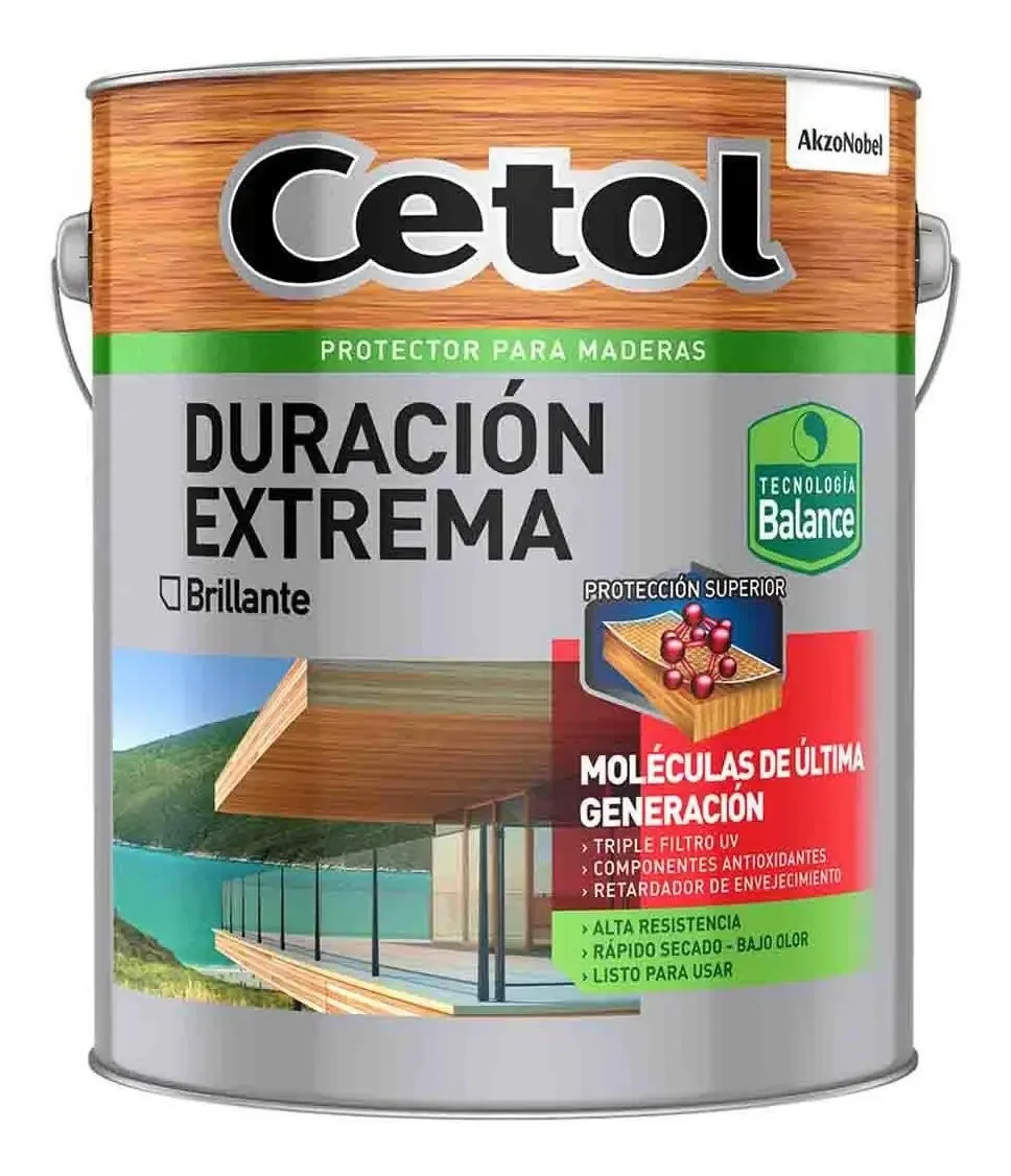 Cetol Extremamente Durável, Brilhante, 4 Lts, Madeira, Cor Natural