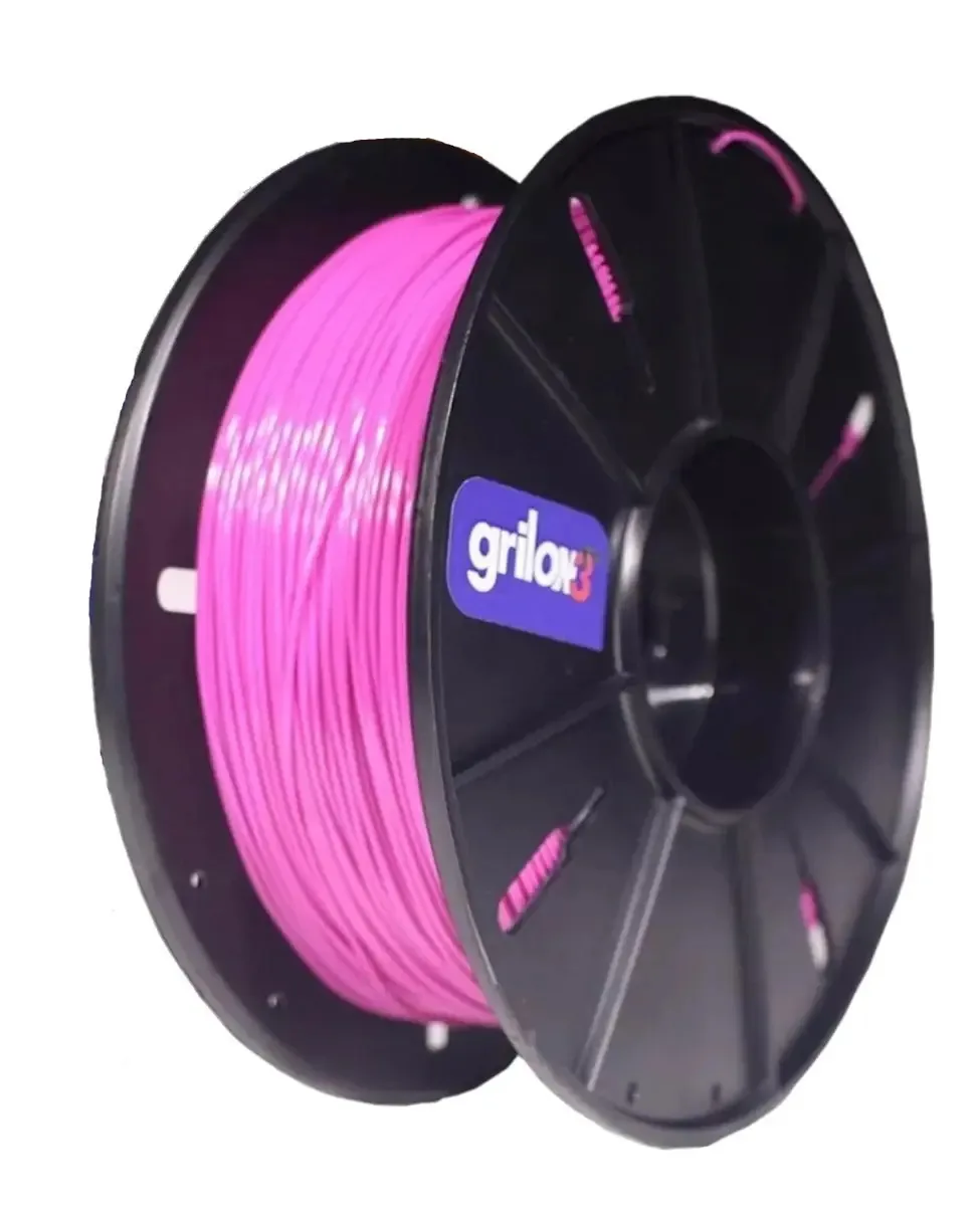 Filamento ABS Grilon3 1.75mm Fúcsia 1kg Para Impressão 3D