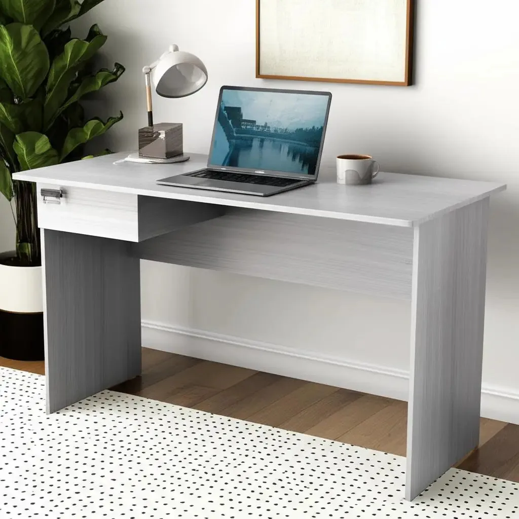 Mesa de mesa de melamina PC Notebook 1 gaveta Orlandi Modern Jacarand Color