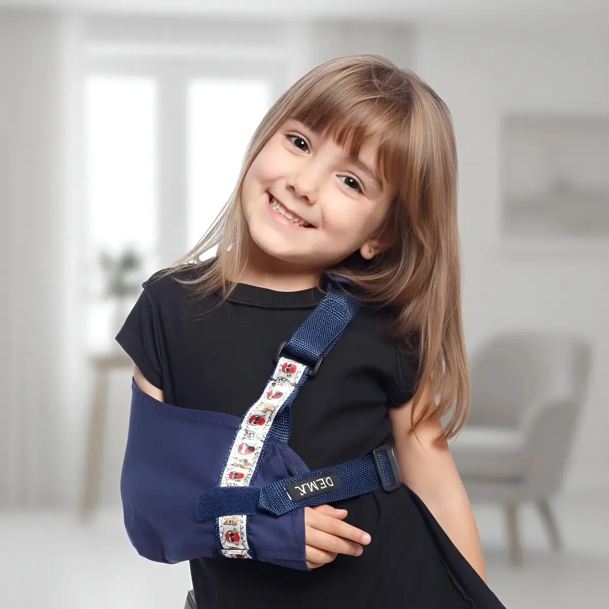 Eslinga de braço infantil pediátrica reforçada com pulso Dema