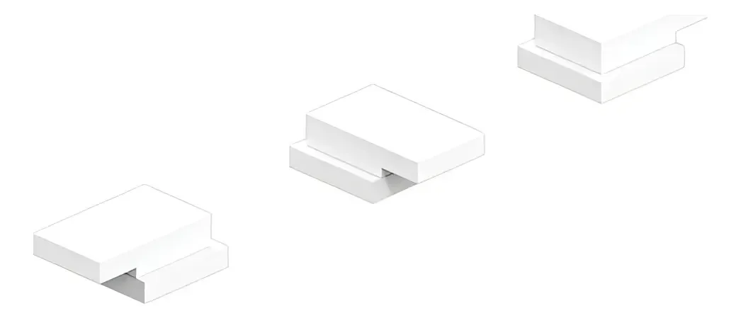 Torneiras para bidé Hidromet Block Plane White com tampa dupla - brancas