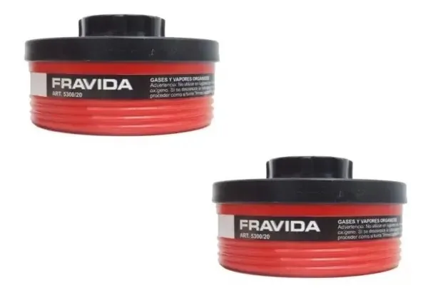 Filtro Fravida 5300/20 para vapores orgânicos e tinta vermelha