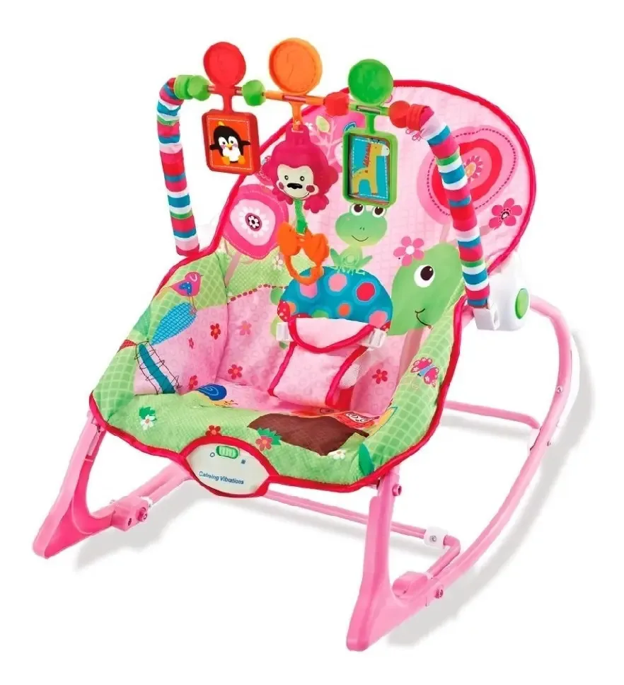 Cadeira de balanço para bebê Priori AC8239 rosa