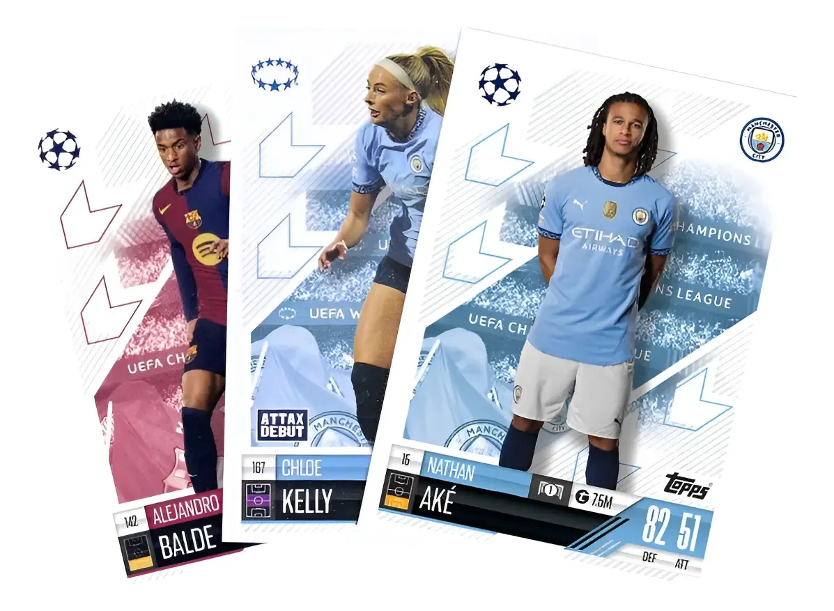 10 Cards Colecionáveis Match Attax 24/25 Futebol Topps