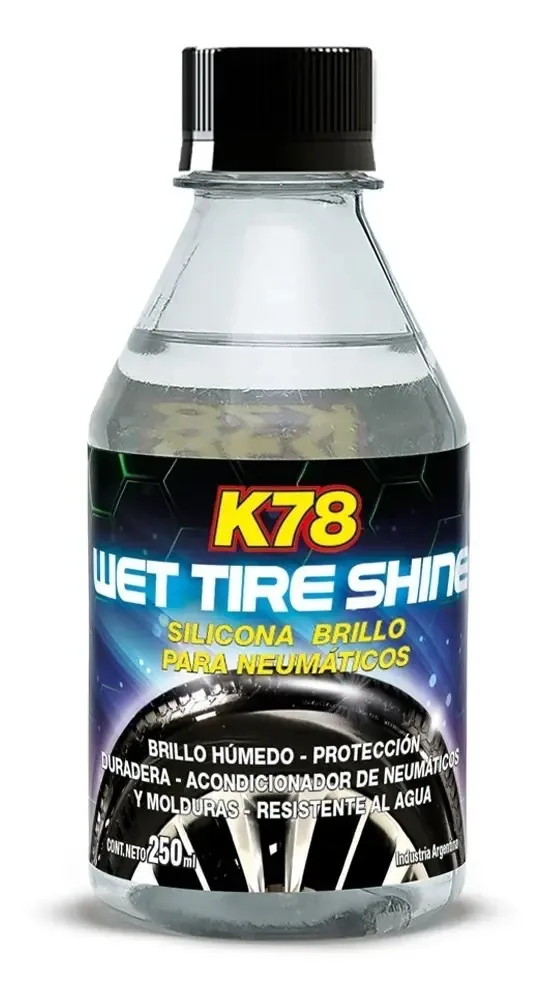 Silicone para pneus K78 Auto Gloss 250cc, cor transparente