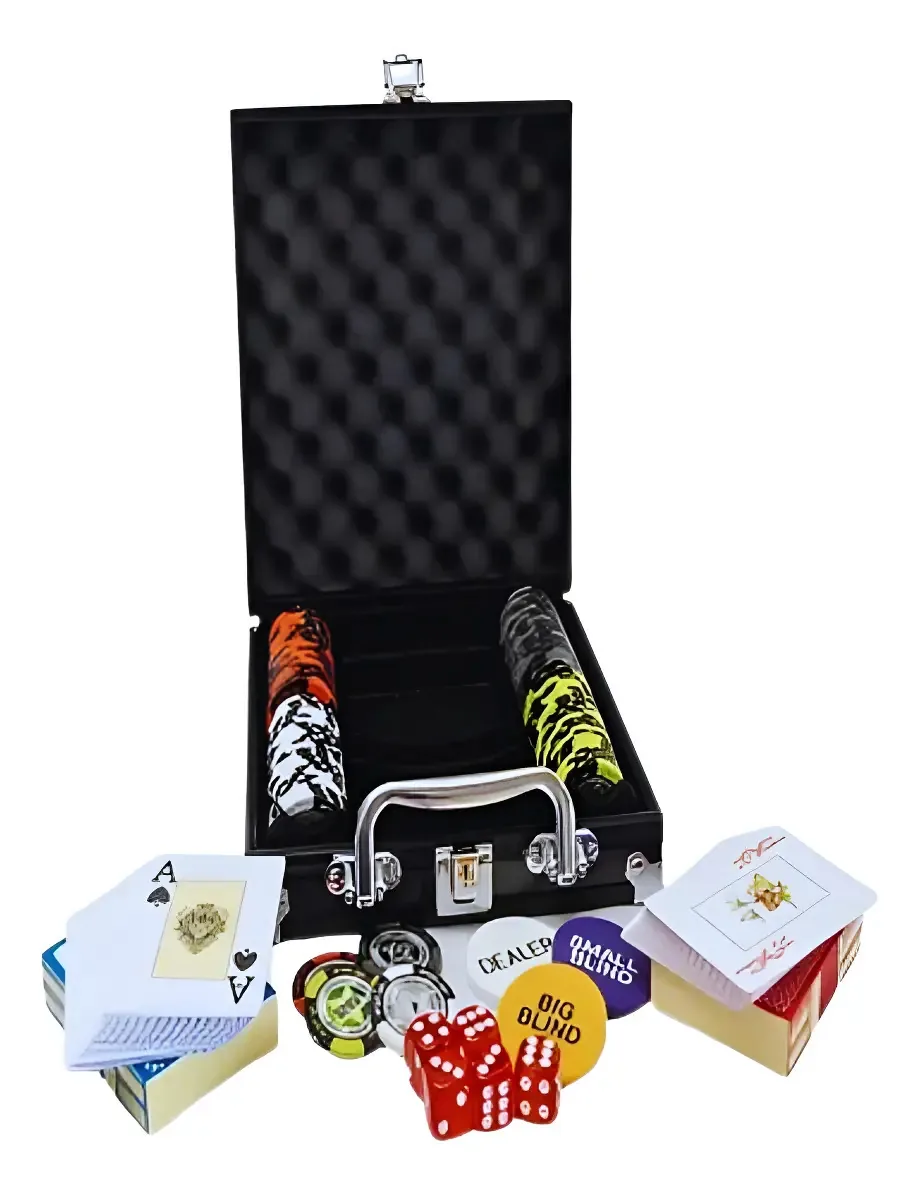 Estojo de arquivo Poker X100 Clay Chips 14gr Black Edition