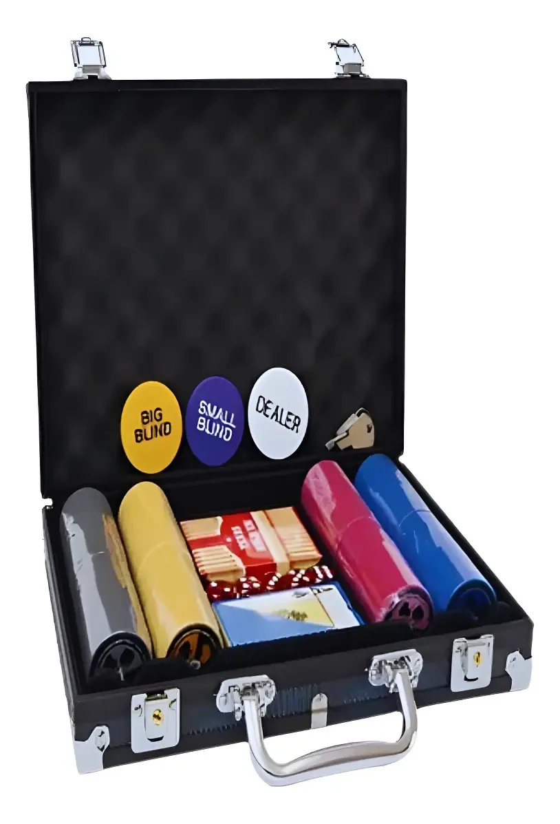 Estojo de arquivo Poker X200 Clay Chips 14gr Black Edition
