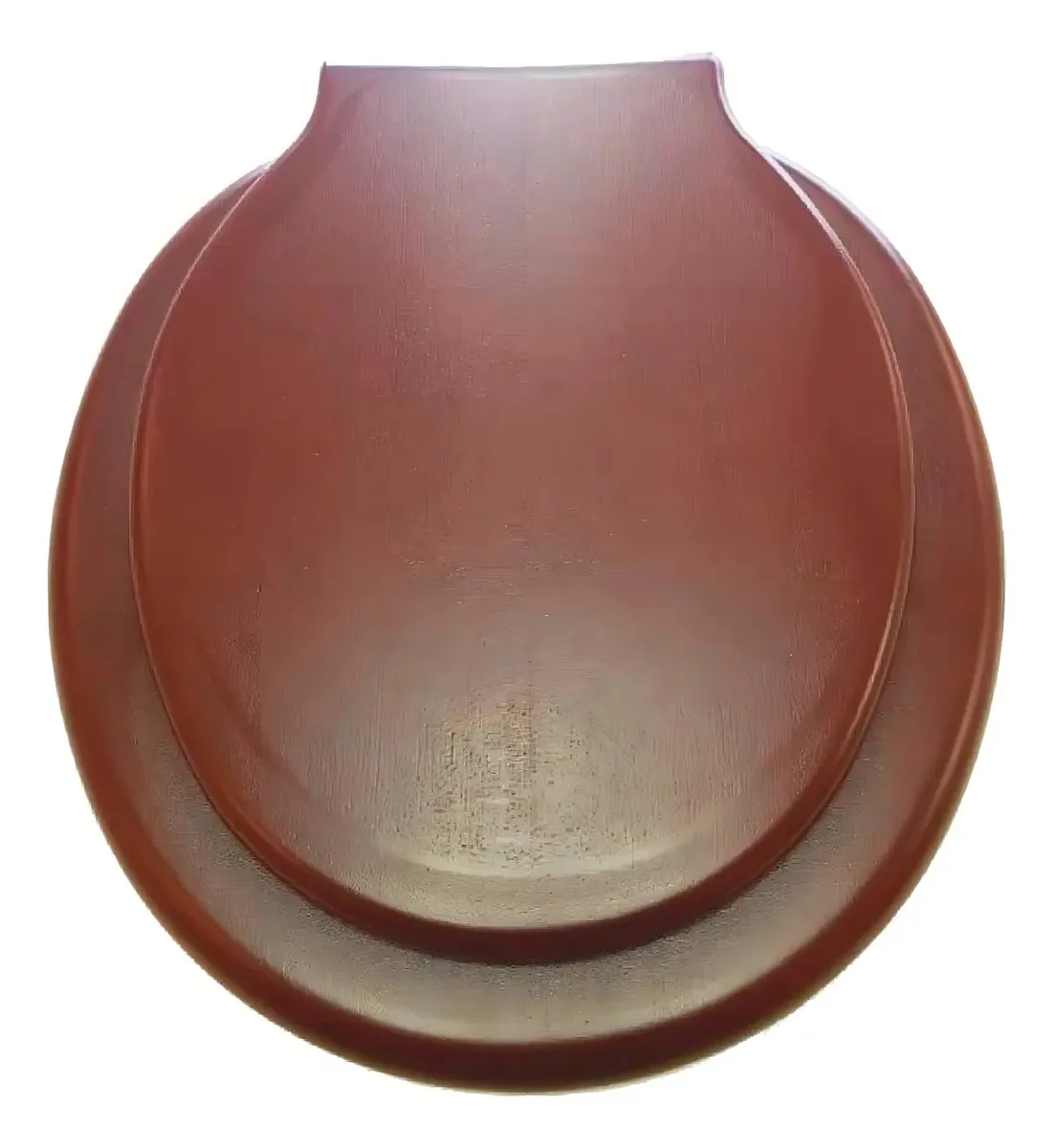Capa de assento para banheiros ovais Monkoto Colors Mahogany Color