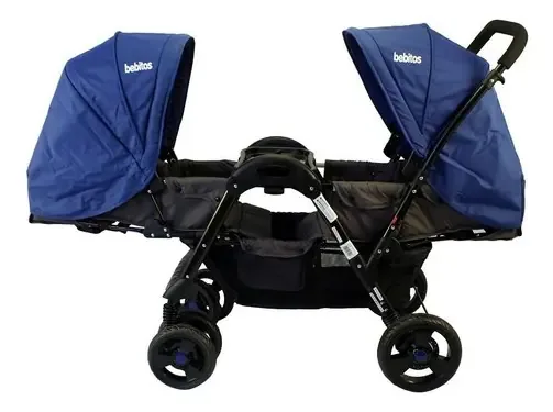 Carro gêmeos de dupla face para bebês gêmeos Be-758