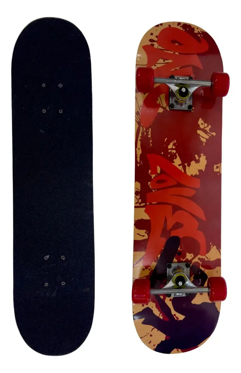 Skate antiderrapante de cauda dupla - Grunge