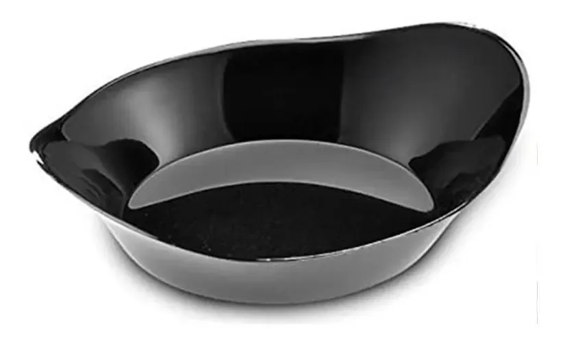 Plato degustacion MAM GASTRONOMIA CATERING FINGER FOOD Mini Plato Ovalado Finger Food cor preta - pacote x 50
