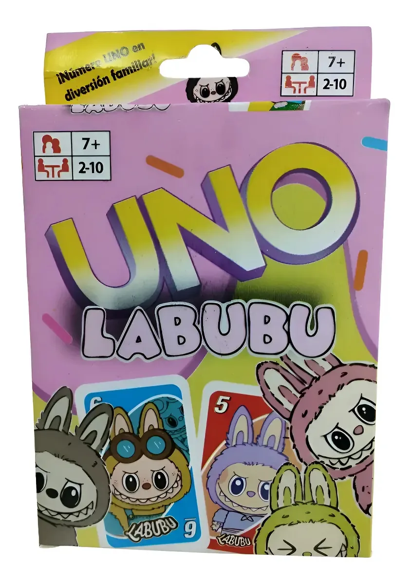 Jogo de cartas UNO-labubu
