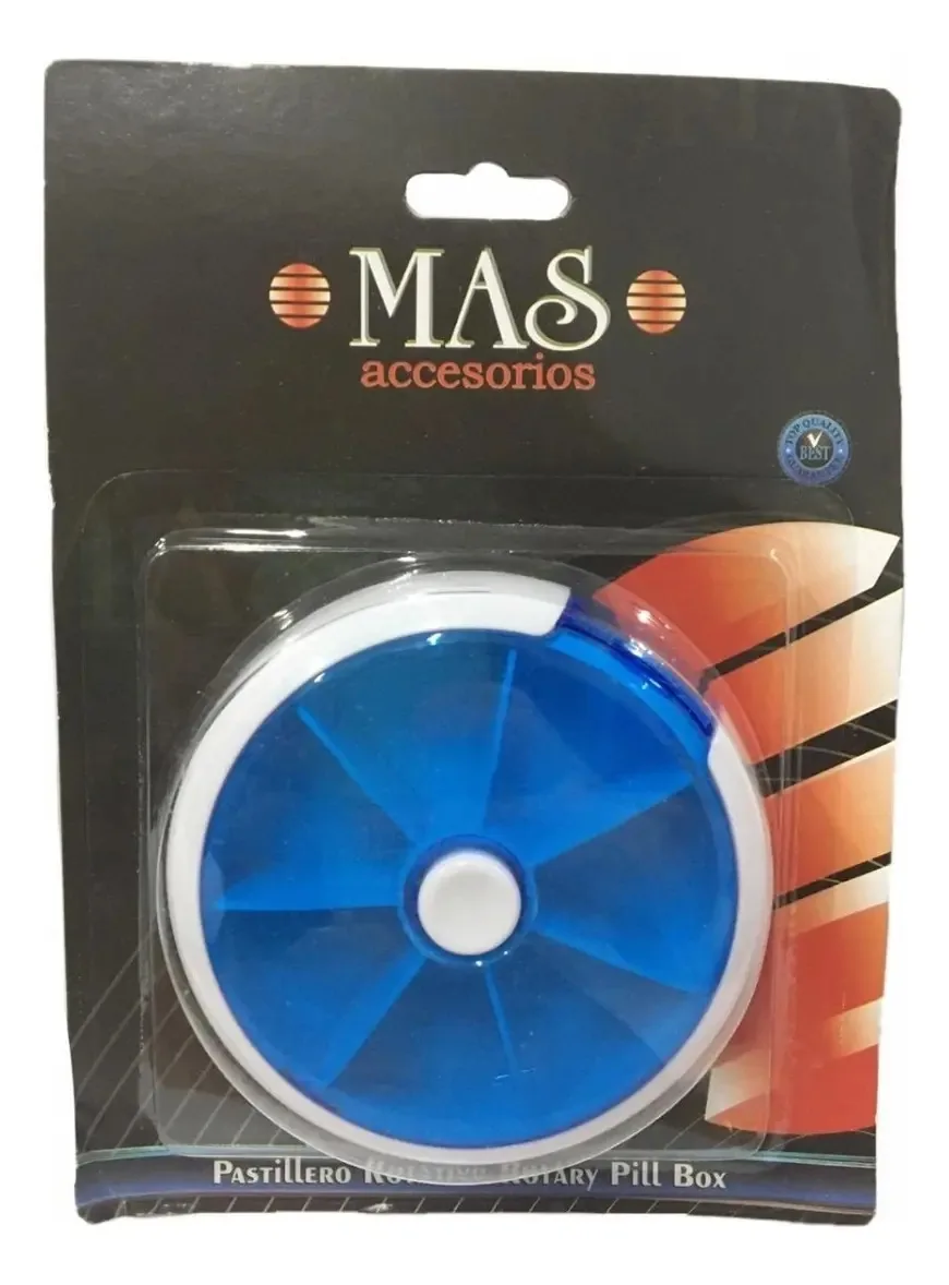 Caixa de comprimidos automática semanal - dispensador de comprimidos azul