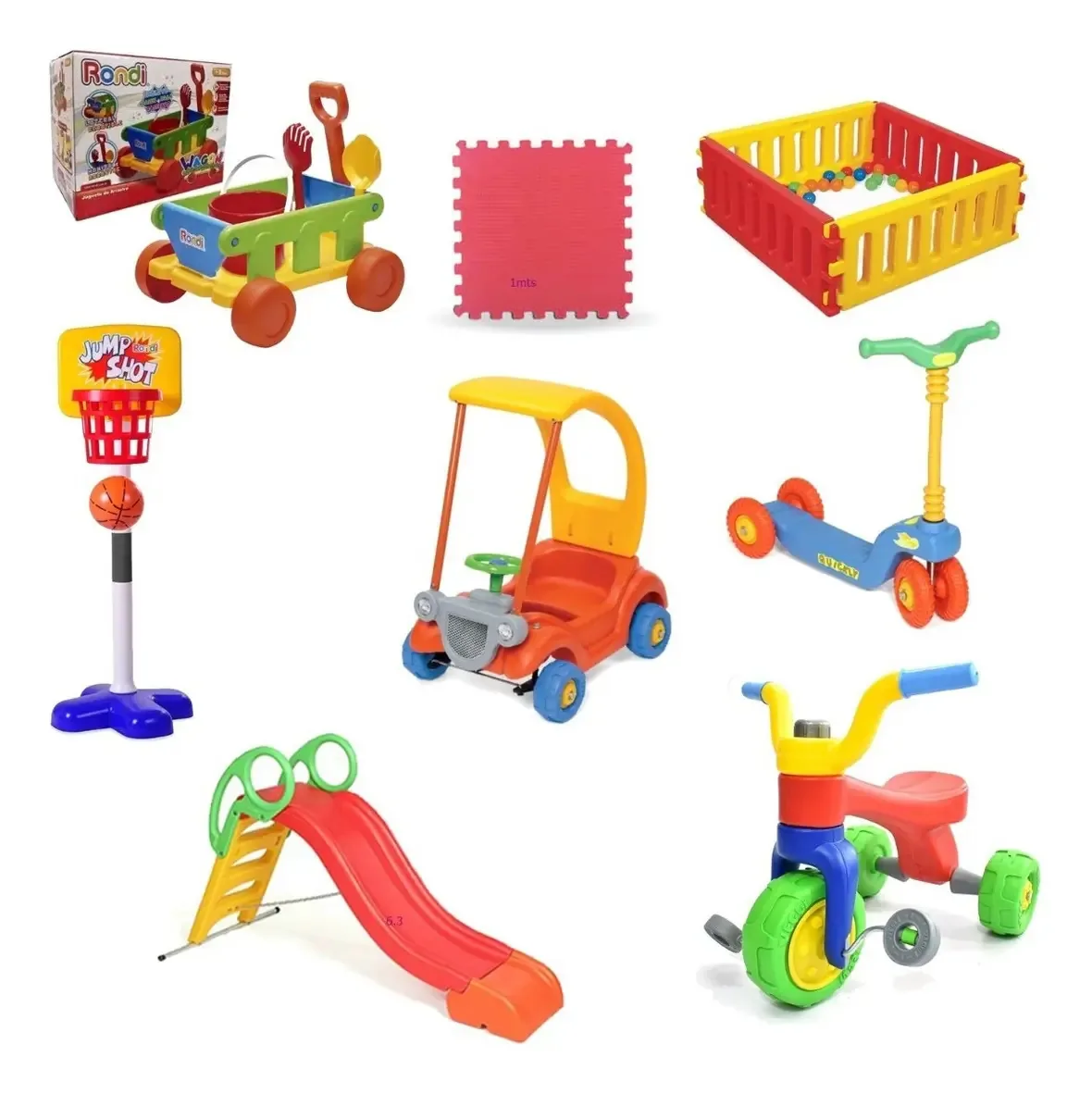 Plaza Blanda 6.3 Wagon + Floor + Skate + Cesta de basquete
