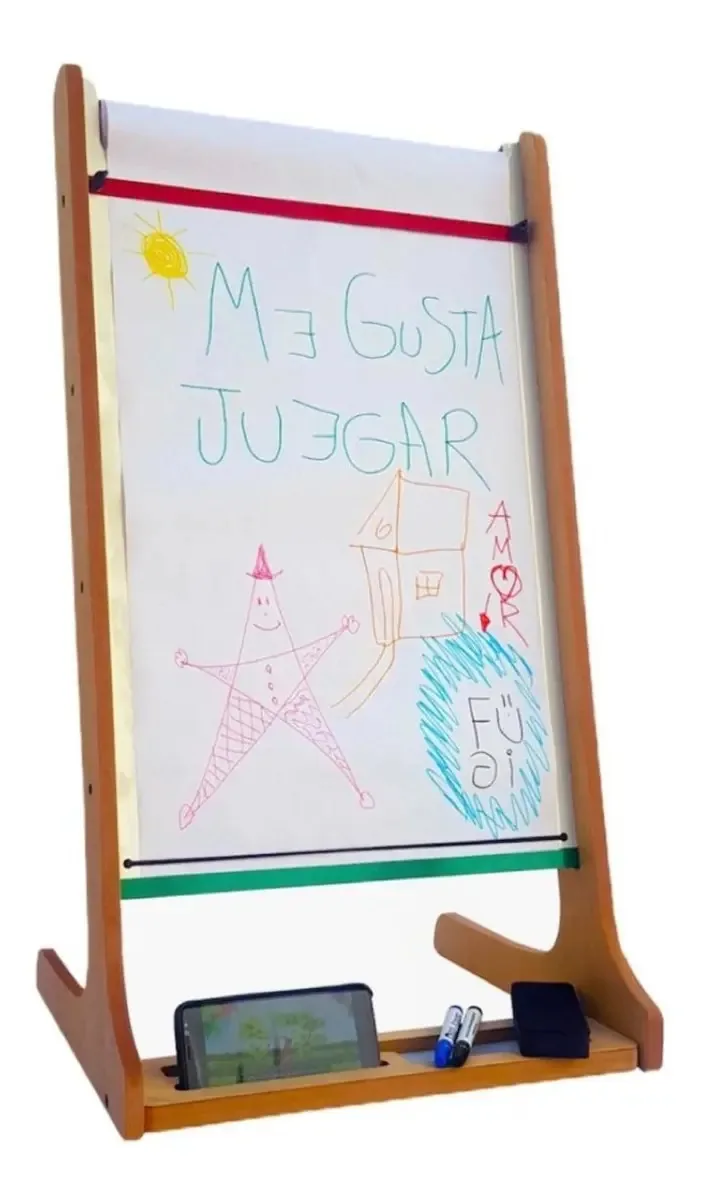 Púlpito infantil com quadro branco 40x60cm + Acessórios