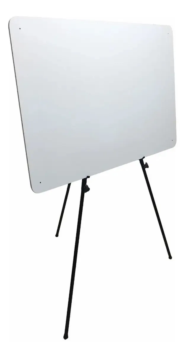 Quadro branco 80x120 cm + suporte multifuncional branco