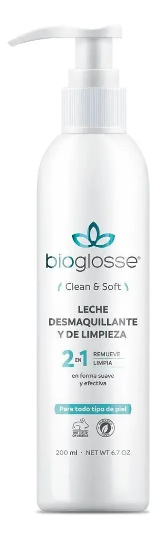 Bioglosse Leite de Limpeza Facial Demaquilante Suavizante