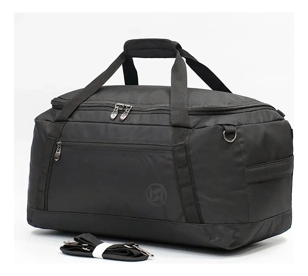 Bolsa esportiva de viagem Gremond 23p 45,6 l impermeável (tre M) preta sólida - Trento M - Roupas e calçados com compartimento separado