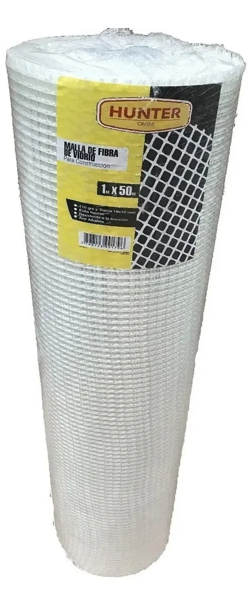 Malha de fibra de vidro 1x50 50x50 90 Gr
