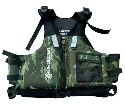 Colete Salva Vidas Esportivo Brudden Náutica Safety Camuflado Tamanho G