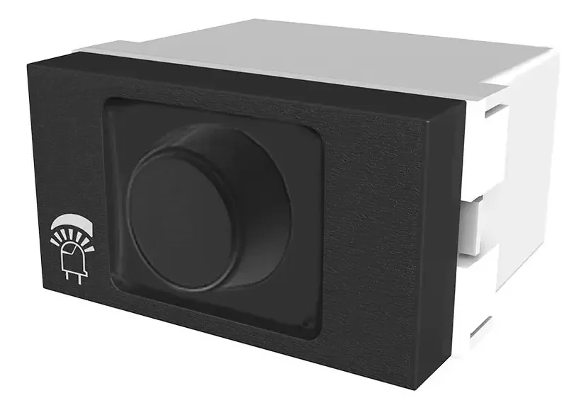 Módulo variador de luz Jeluz Platinum Dimmer LED Dimmer, cor preta