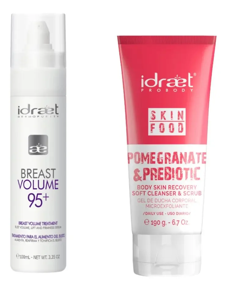 Creme para aumento do volume do busto e fragrância hidratante de romã