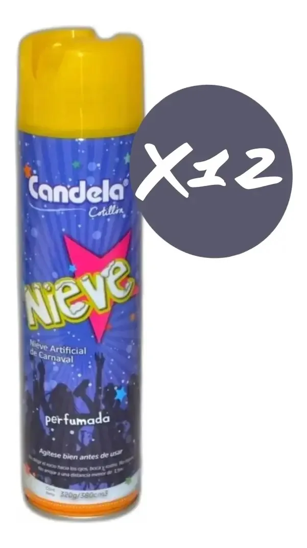 Spray de espuma perfumada Carnival 320g x 12 unidades
