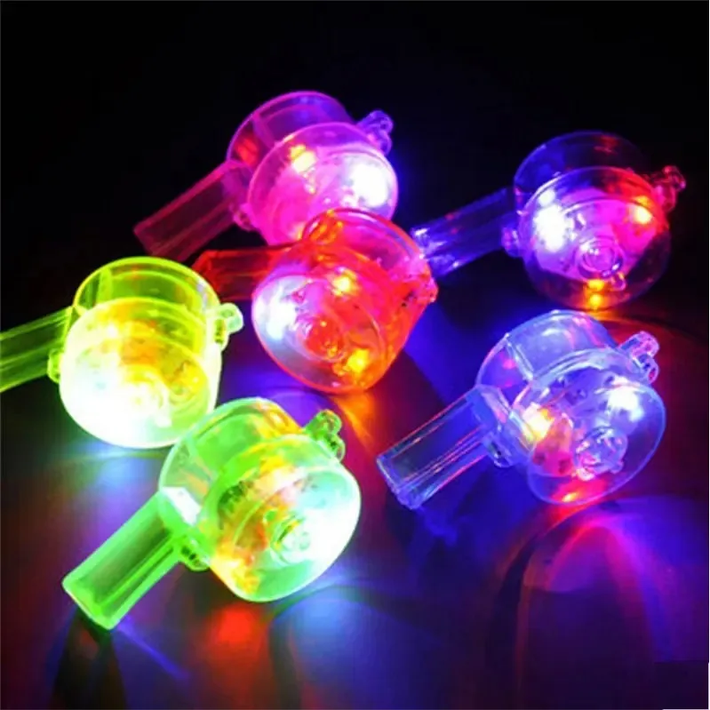 Grande apito LED suspenso com alça multicolorida - Luico