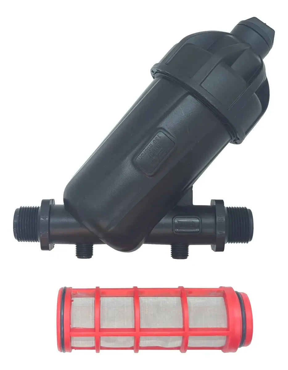 Filtro de irrigação de malha de aço Aquaflex 3/4 Thread, cor preta