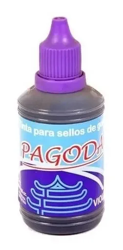Tinta de carimbo de borracha violeta X60cc