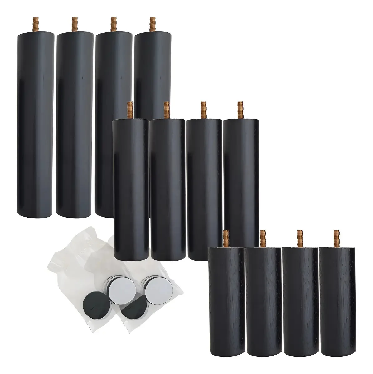 12 Pés De Madeira Anti Refluxo Conjunto De Pés Para Cama Box