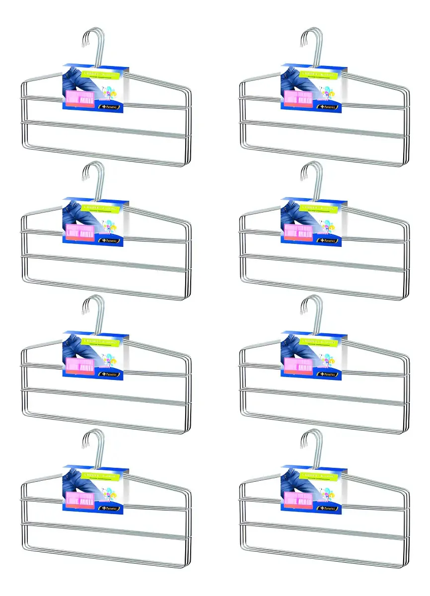 Conjunto 24 Cabides Para Calças Triplos Passerini Calceiros