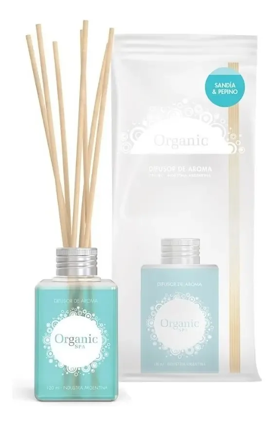Difusor de varetas Organic Spa Difusor de Ambiente Sandia e Pepino