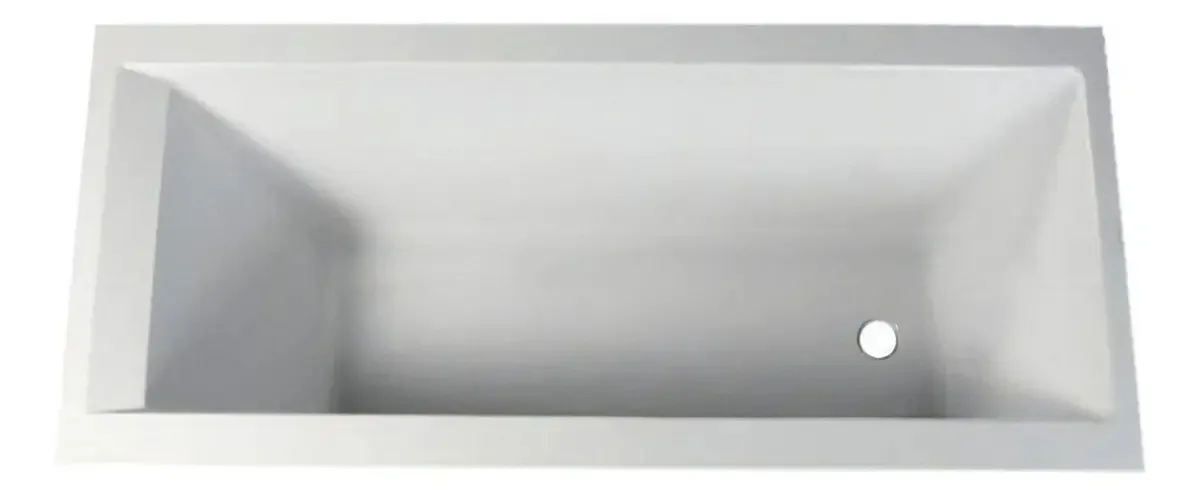 Banheira acrílica branca moderna Bagnara 150x70x41,5
