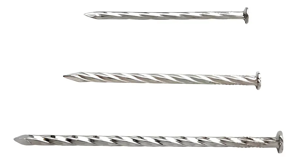 Pregos de convés de 3 polegadas x 30 polegadas - planos - em espiral - anticorrosivos