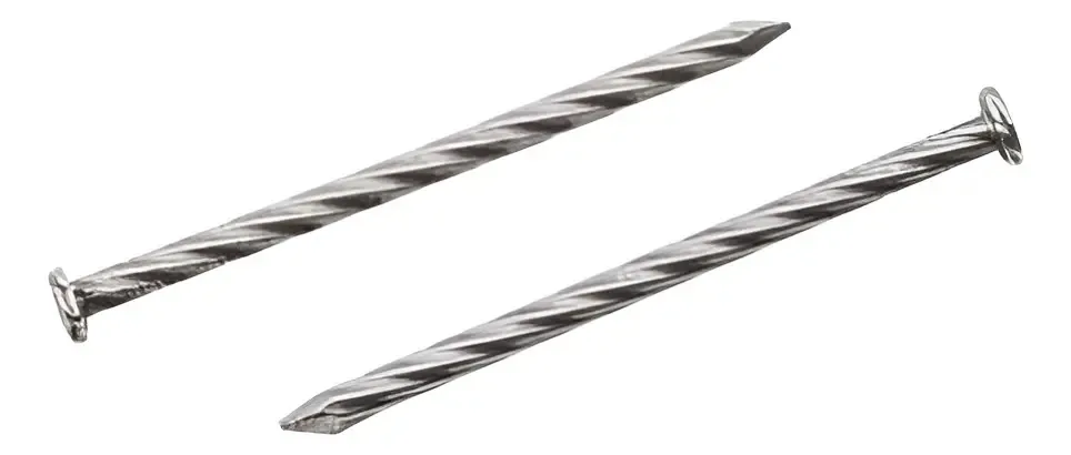 Pregos endurecidos para soquetes de 1 1/2 x 1 kg em espiral - planos